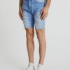 Men Kiss Chacey Denim Shorts | Ks2 Denim Short-Destroyed Crystal Blue