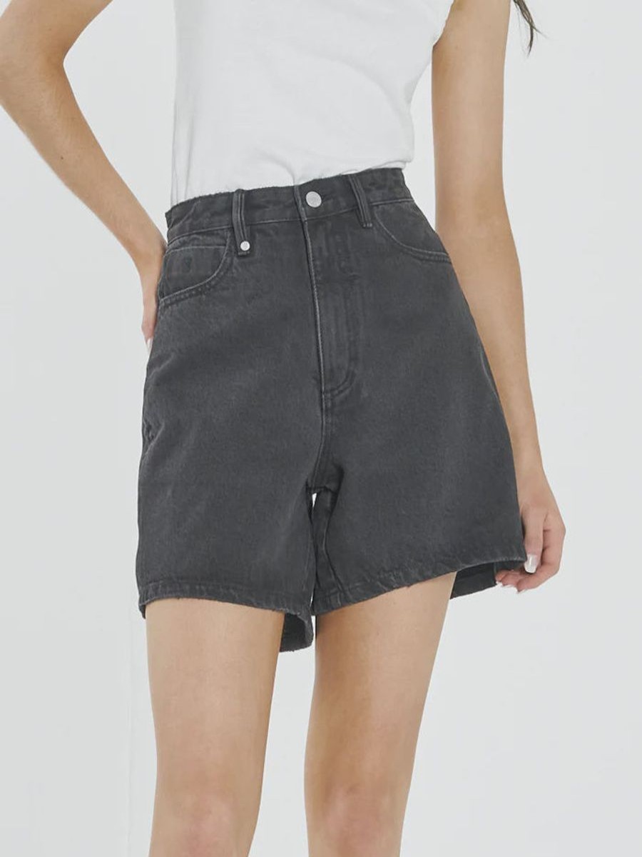 Women THRILLS Denim Shorts | Koko Short-Aged Black