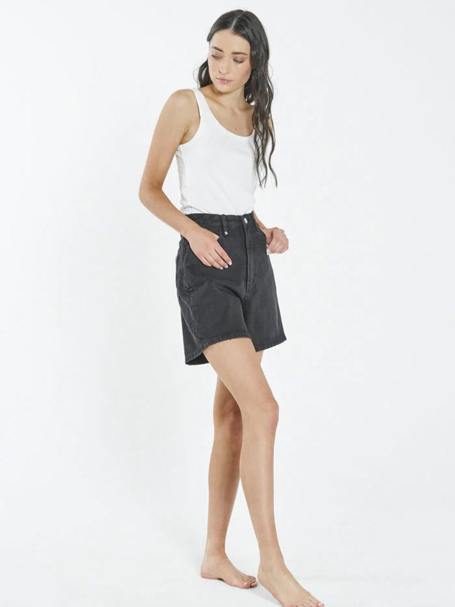 Women THRILLS Denim Shorts | Koko Short-Aged Black