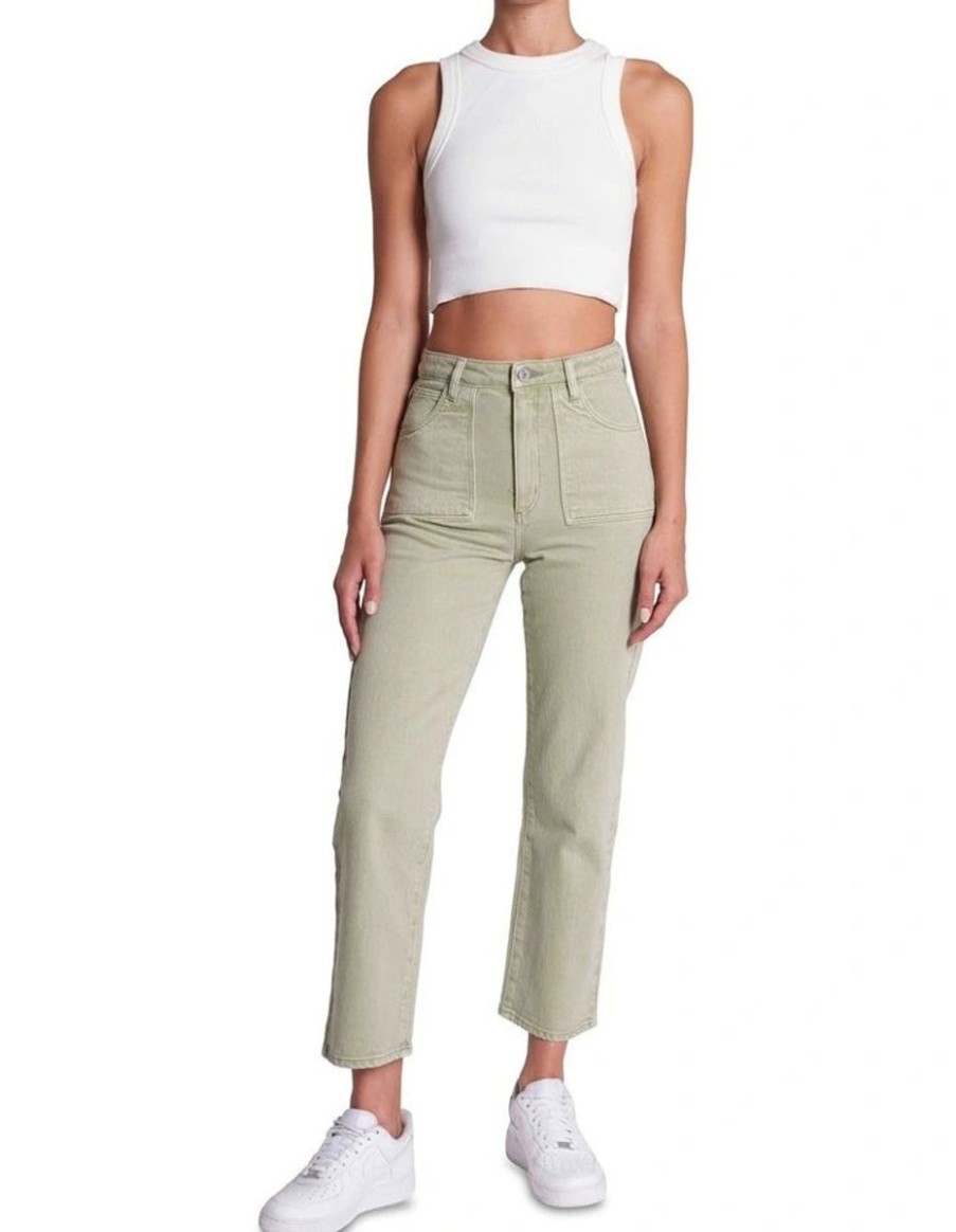 Women ABrand Jeans | Abrand Venice Straight Jean-Sage