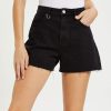 Women Neuw Denim Denim Shorts | Ryder Short-Used Black