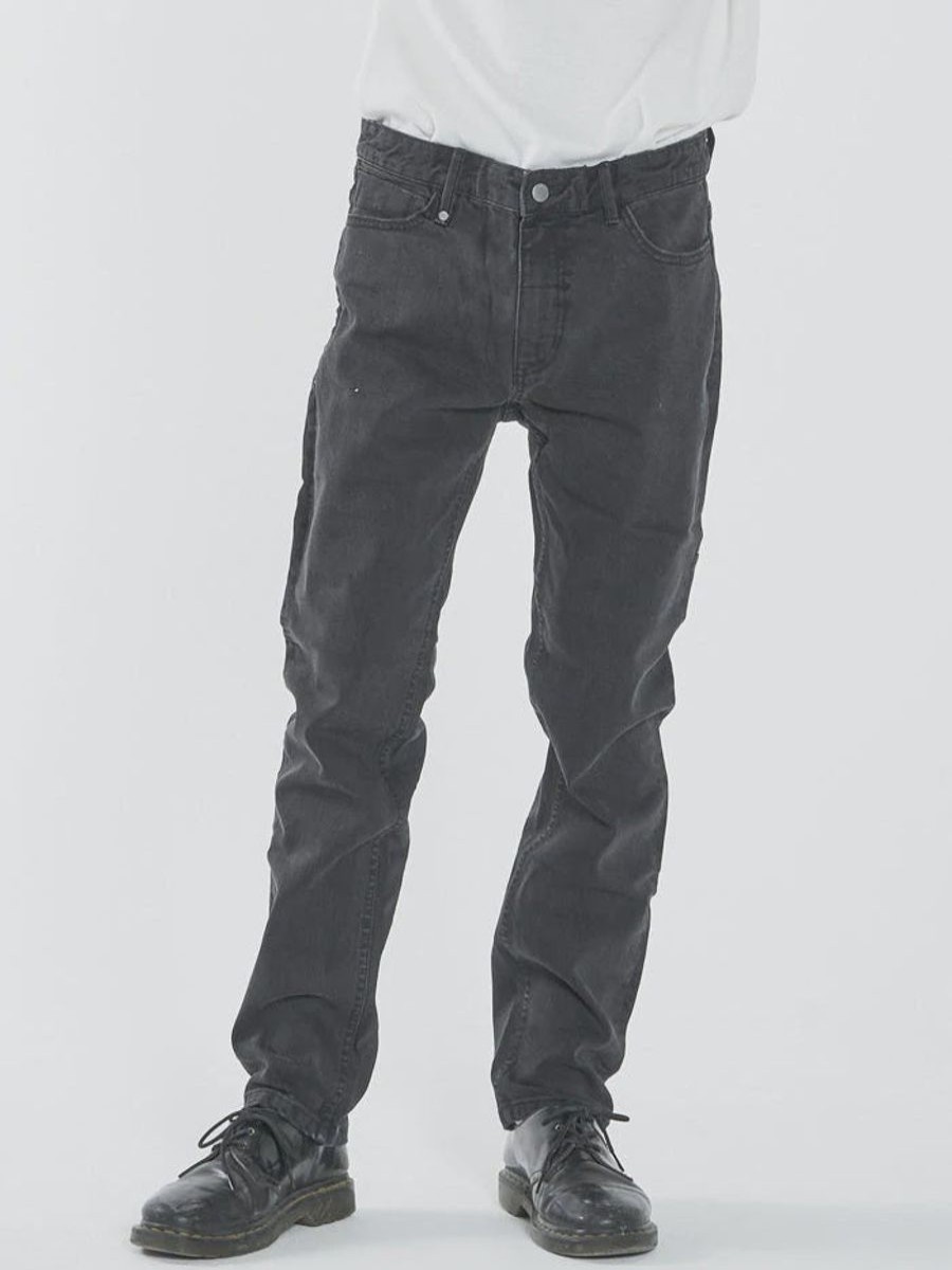 Men THRILLS Jeans | Bones Denim Jean- Aged Black