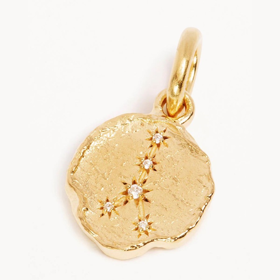 Women By Charlotte Jewellery | By Charlotte Love Cosmic Zodiac Reversible Annex Link Pendant-Cancer-18K Gold Vermeil