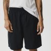 Men Afends Shorts | Afends Ninety Eights Recycled Baggy Elastic Waist Shorts-Black