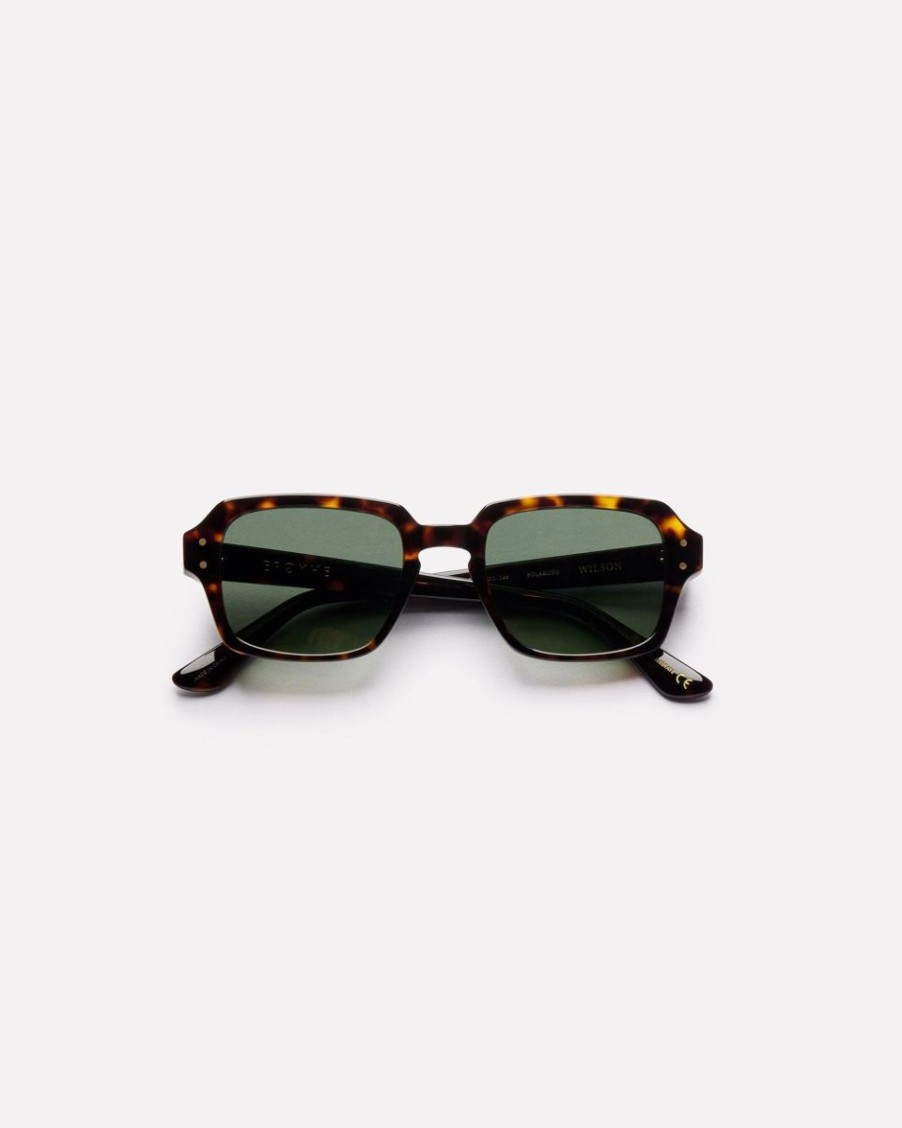 Women Epokhe Sunglasses | Epokhe Wilson Sunglasses- Tortoise Polished/Green Polished