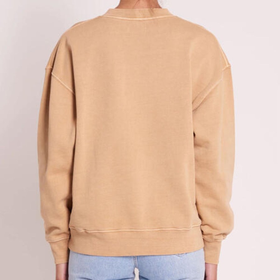 Women ABrand Jumpers | A 90S Relaxed Crew- Tan