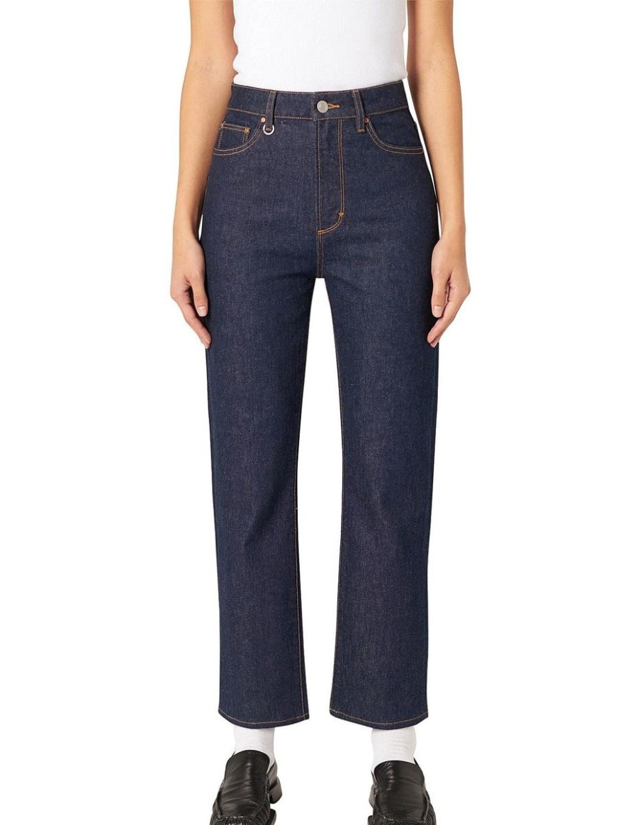 Women Neuw Denim Jeans | Neuw Denim Nico Straight Jean-Review Rinse Denim