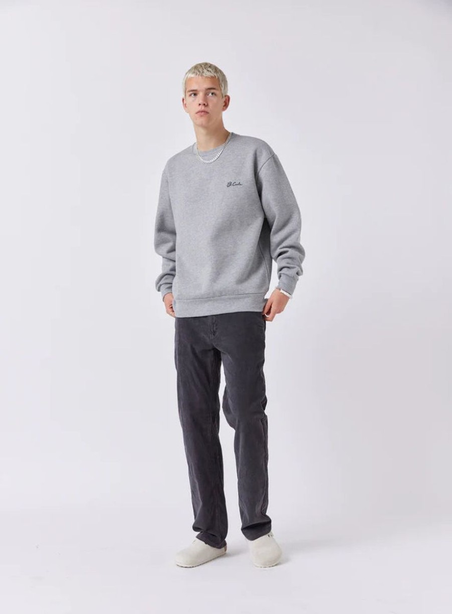 Men Barney Cools Jumpers | Barney Cools B. Cools Sweatshirt-Grey Melange