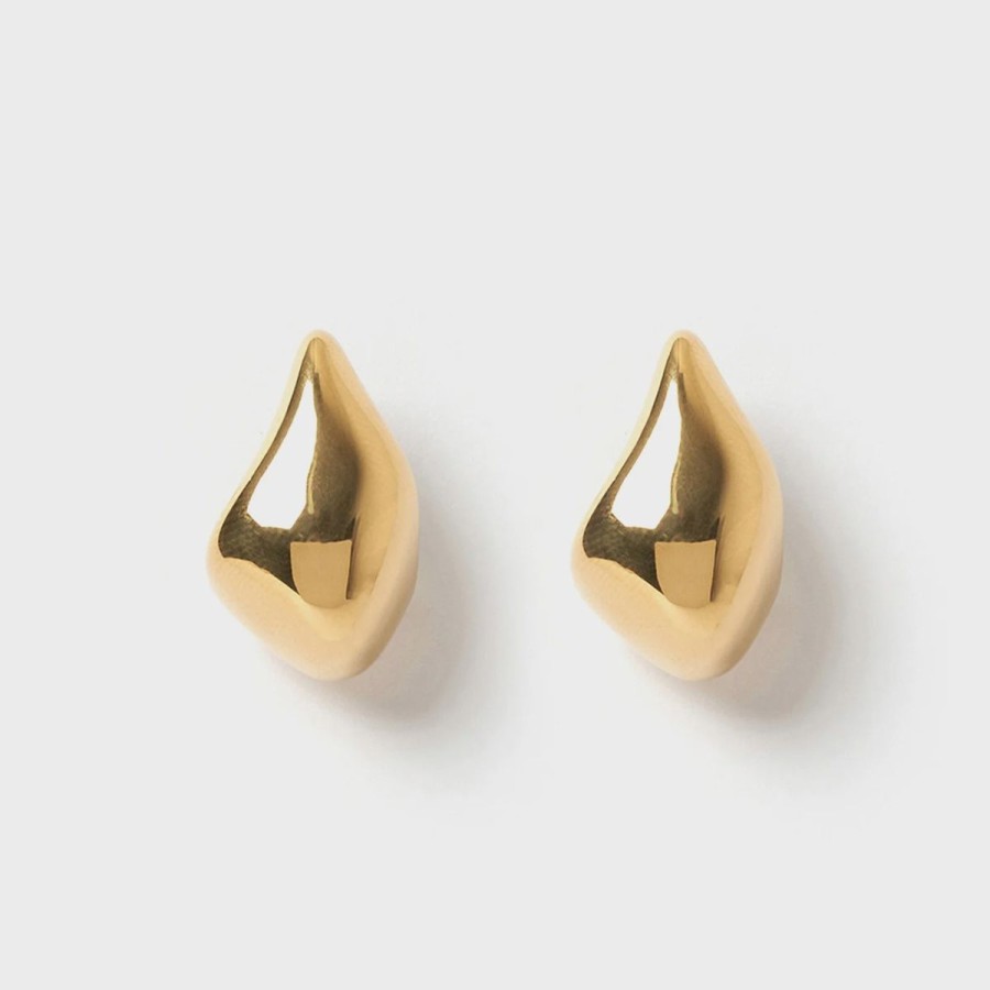 Women Arms Of Eve Jewellery | Arms Of Eve Delphine Gold Earrings