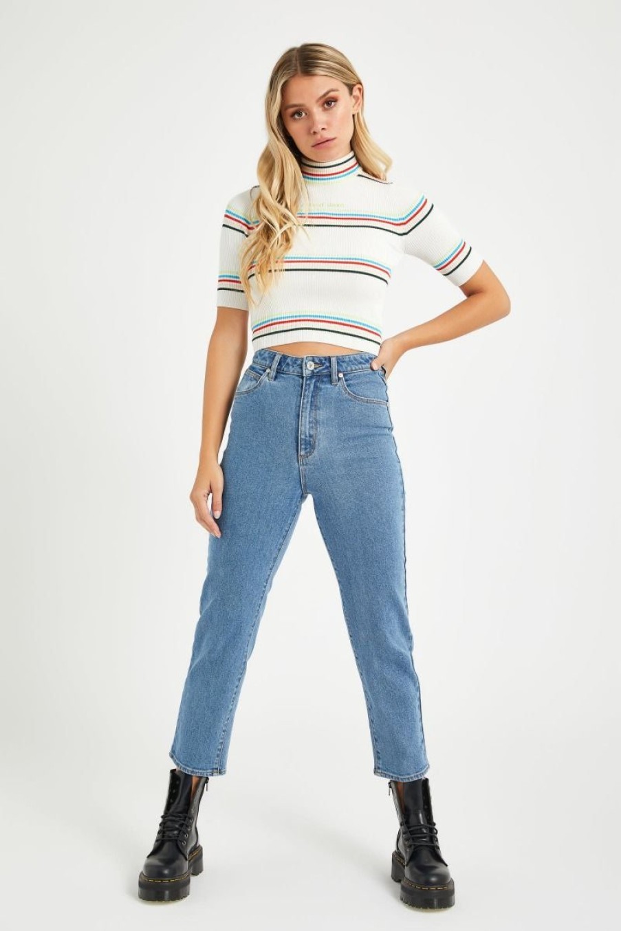 Women ABrand Jeans | A 94 High Slim Petite- Georgia