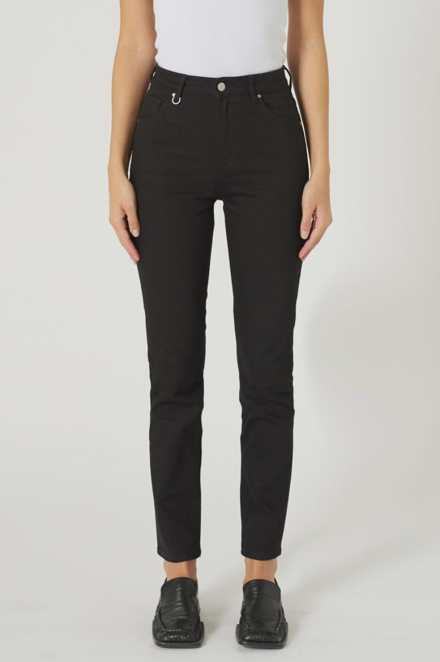 Women Neuw Denim Jeans | Neuw Denim Lexi Straight- Stay Black