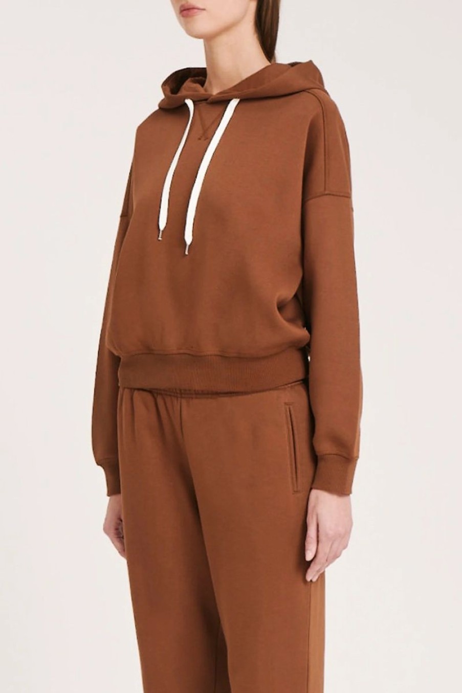 Women Nude Lucy Jumpers | Nude Lucy Carter Classic Hoodie-Toffee