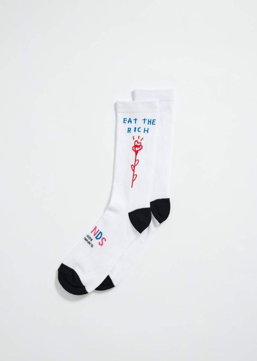 Women Afends Socks | Beni Hemp Sock- White