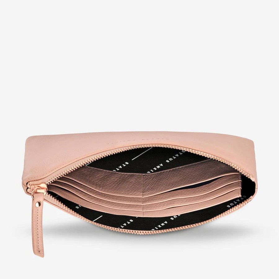 Women Status Anxiety Wallets & Pouches | Status Anxiety Fake It Clutch- Dusty Pink