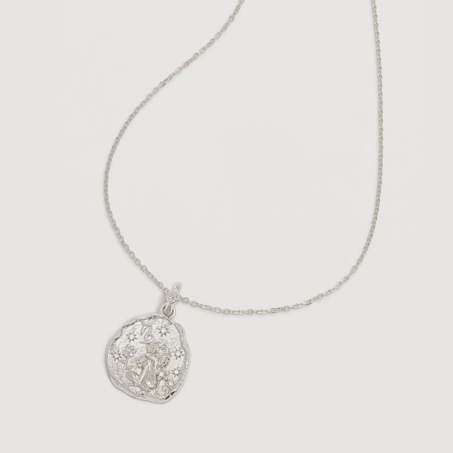 Women By Charlotte Jewellery | By Charlotte She Is Zodiac Necklace-Capricorn-Sterling Silver