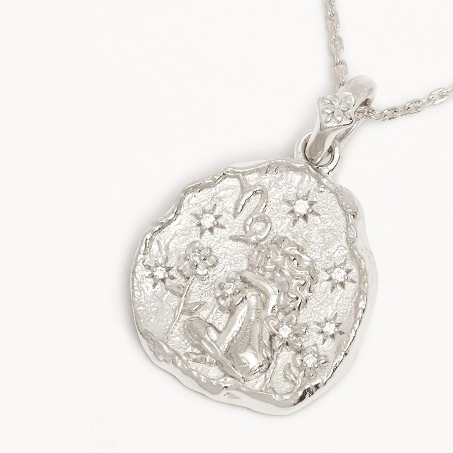 Women By Charlotte Jewellery | By Charlotte She Is Zodiac Necklace-Capricorn-Sterling Silver