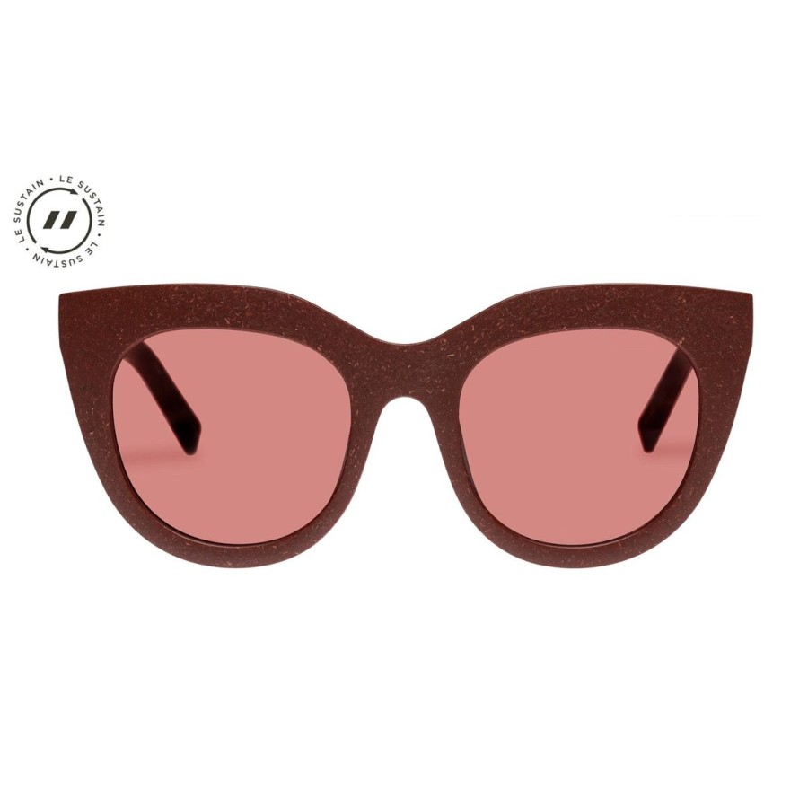 Women Le Specs Sunglasses | Air Grass- Rust Grass