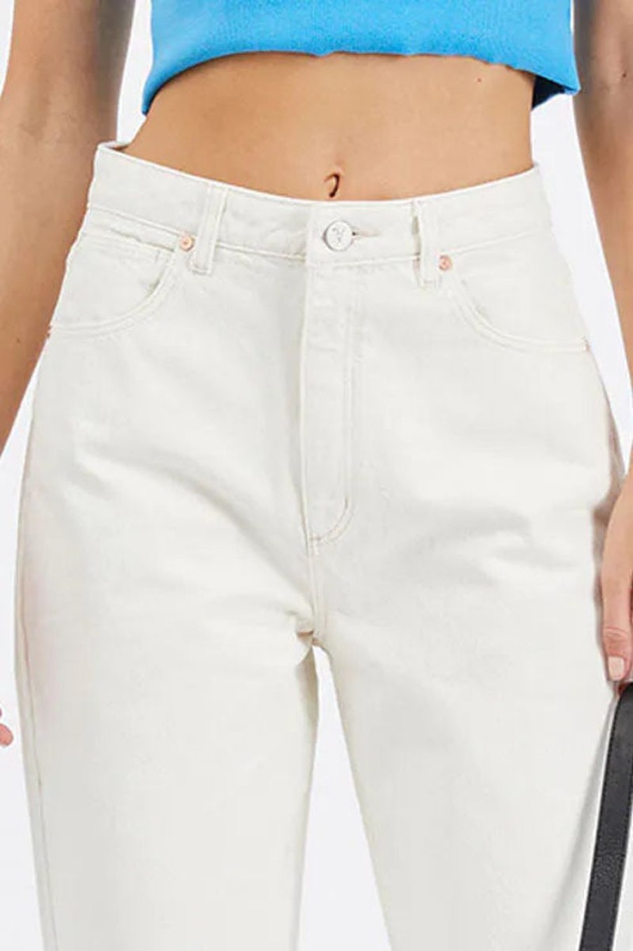 Women ABrand Jeans | A Carrie Jean-Stone White