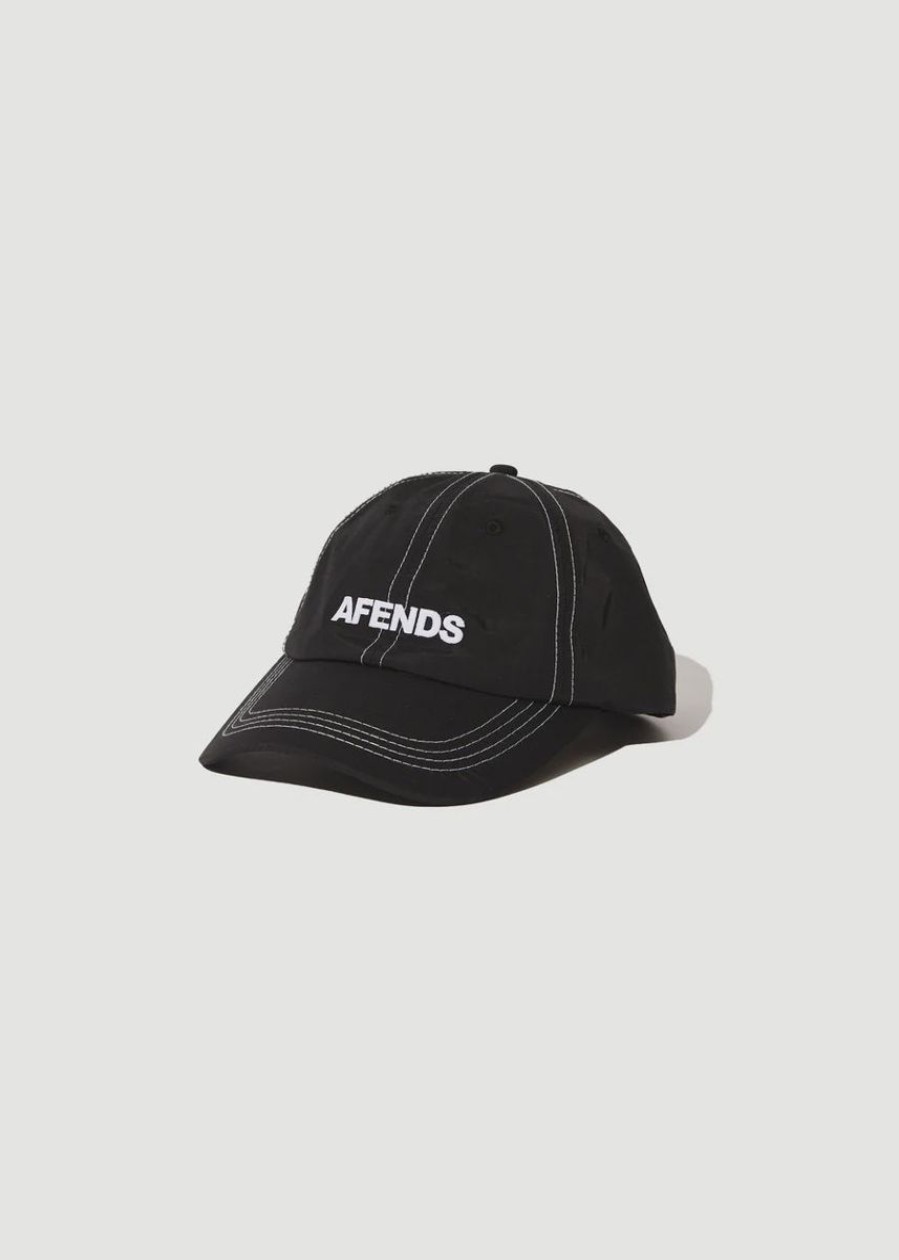 Men Afends Caps | Afends Vinyl Cap-Black