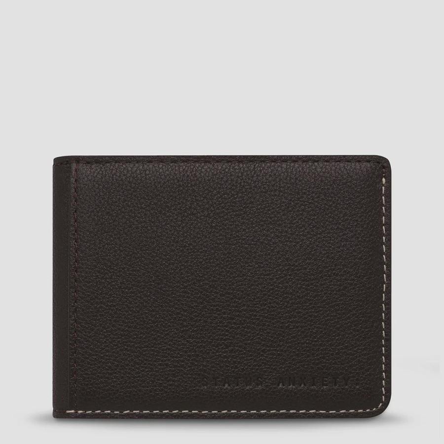 Men Status Anxiety Wallets | Status Anxiety Ethan Wallet-Chocolate