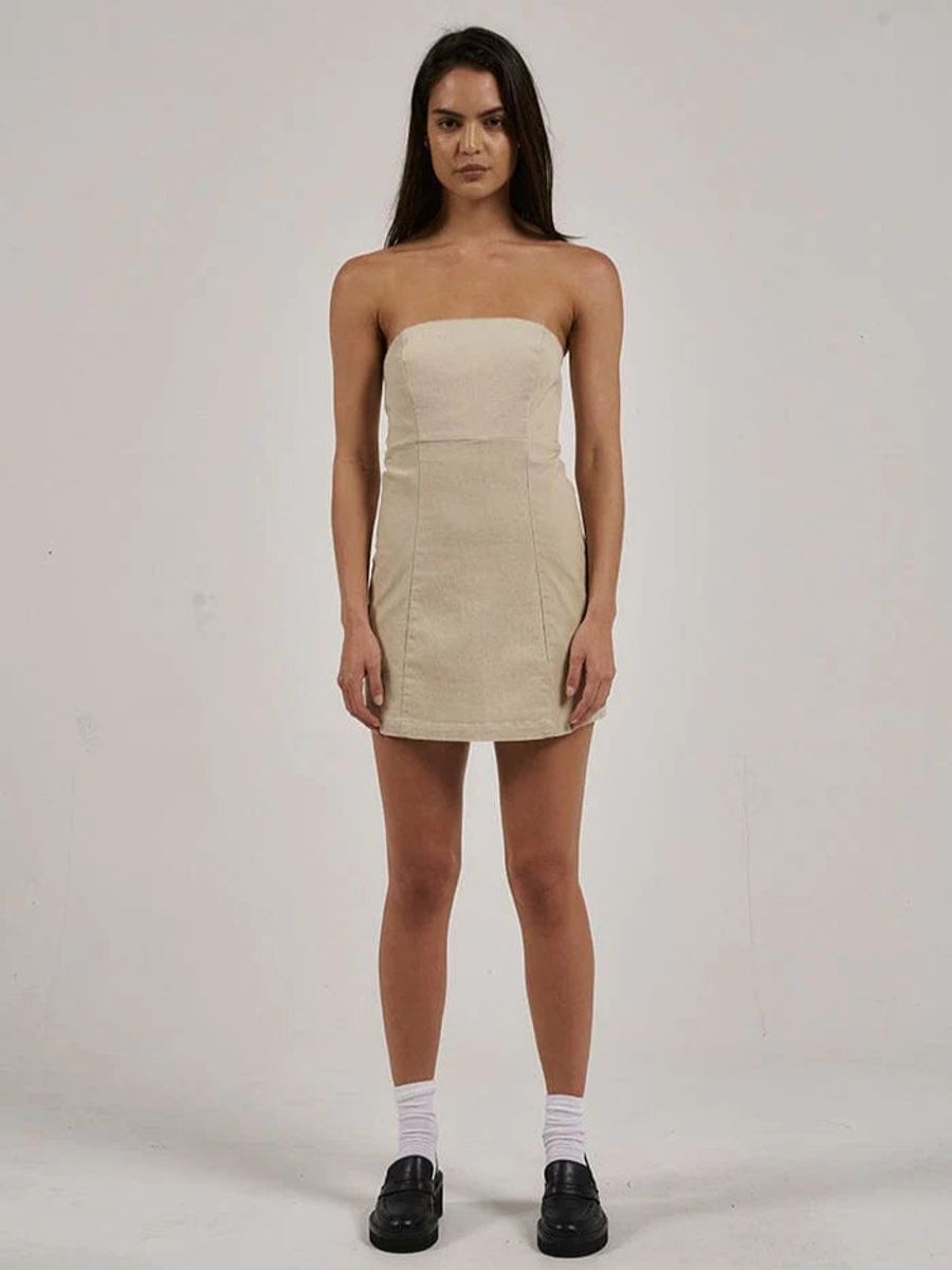 Women THRILLS Dresses | Thrills Carey Strapless Mini Dress-Oatmeal