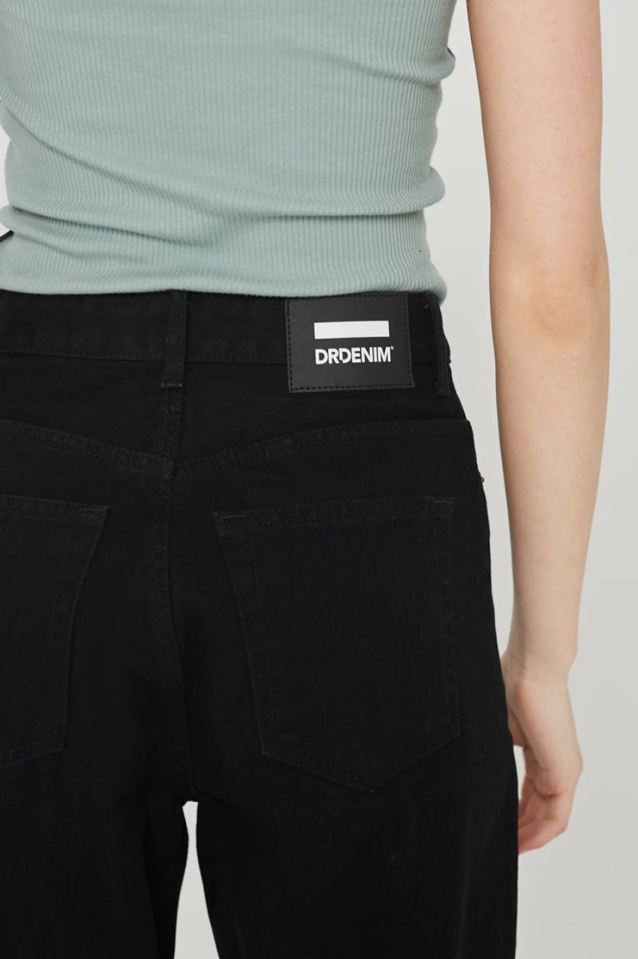 Women Dr Denim Jeans | Donna Baggy Jeans-Black