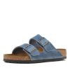 Footwear Birkenstock Arizona | Birkenstock Arizona Sfb Dusty Blue Oiled Leather Narrow