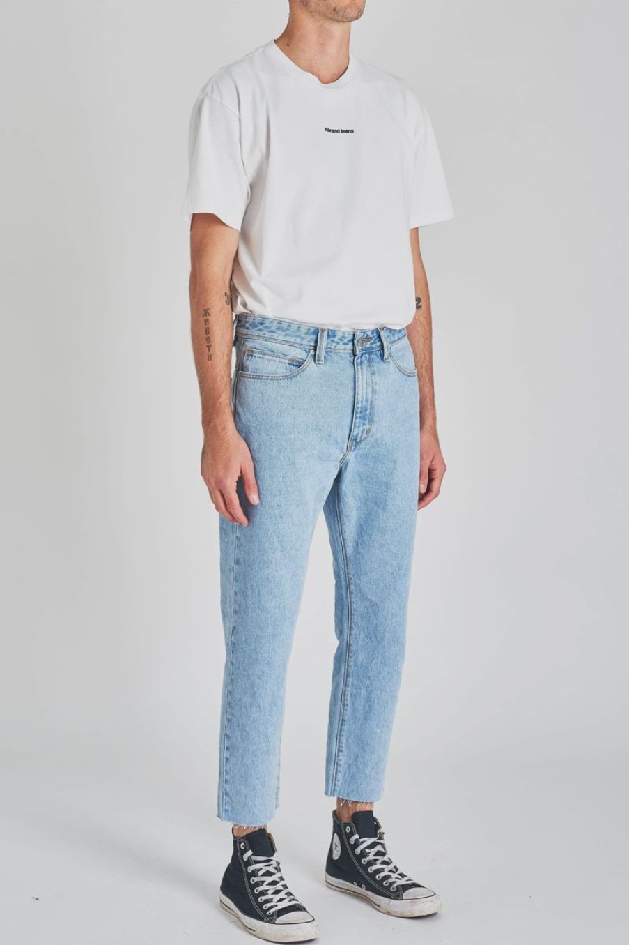 Men ABrand Jeans | Abrand Cropped Straight Jean-Walkman