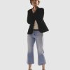 Women Rollas Jackets, Coats & Blazers | Rolla'S Blazer Velvet-Black