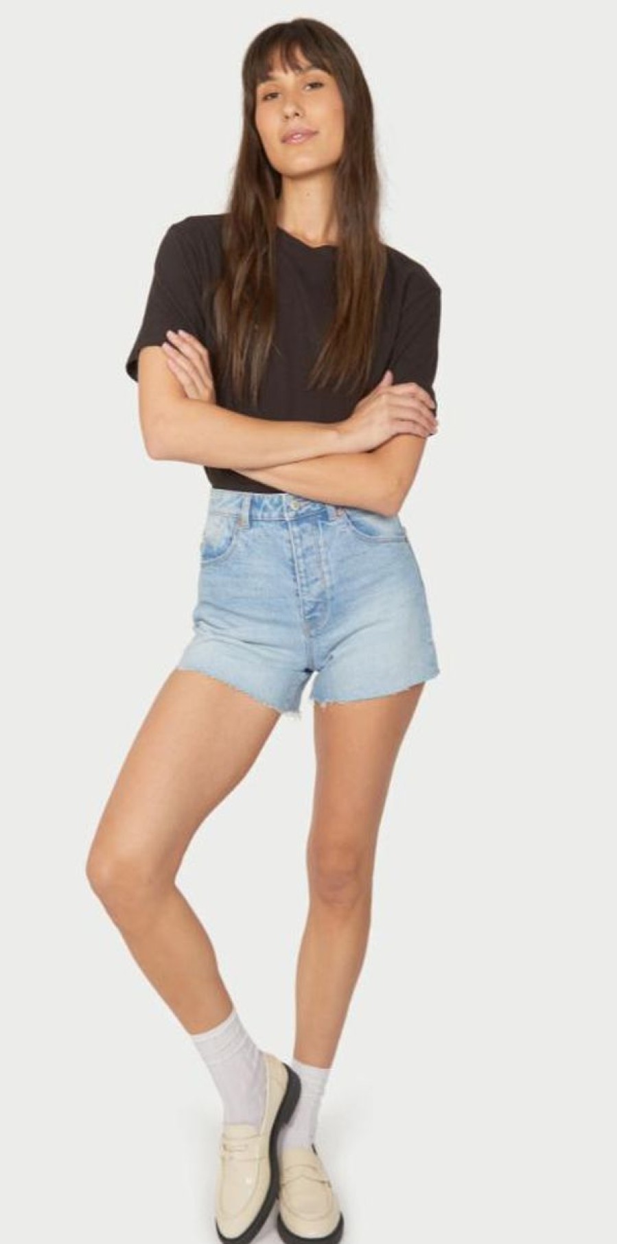 Women Rollas Denim Shorts | Rolla'S Original Denim Short-Sunshine Blue