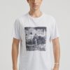 Men Neuw Denim Tees | Neuw Denim Graaf Linen Art Tee-White