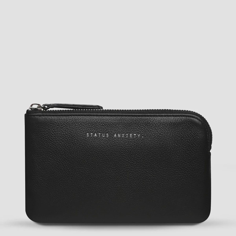 Women Status Anxiety Wallets & Pouches | Status Anxiety Smoke And Mirrors Pouch-Black