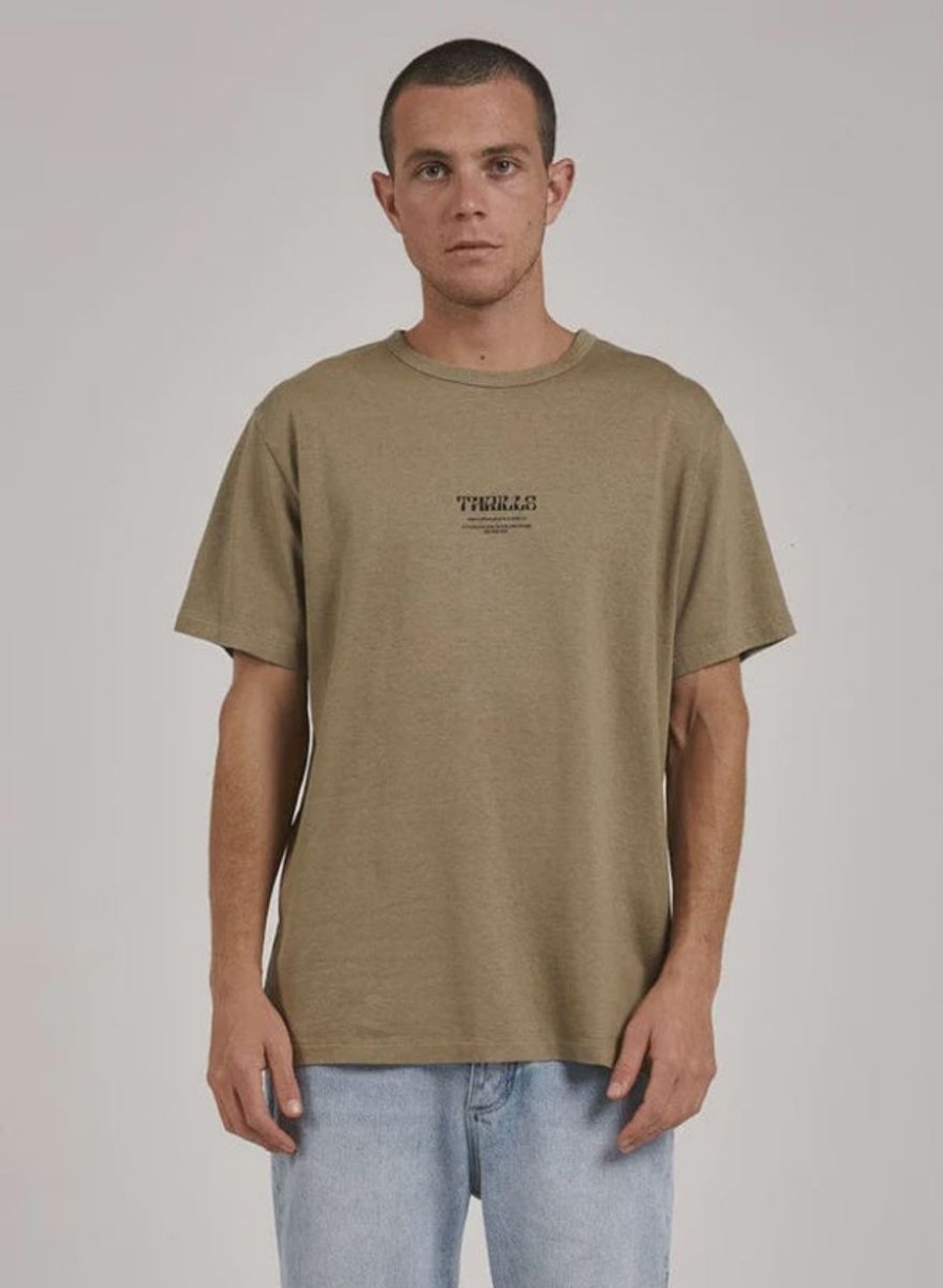 Men THRILLS Tees | Thrills Hemp High Standards Merch Fit Tee-Aloe