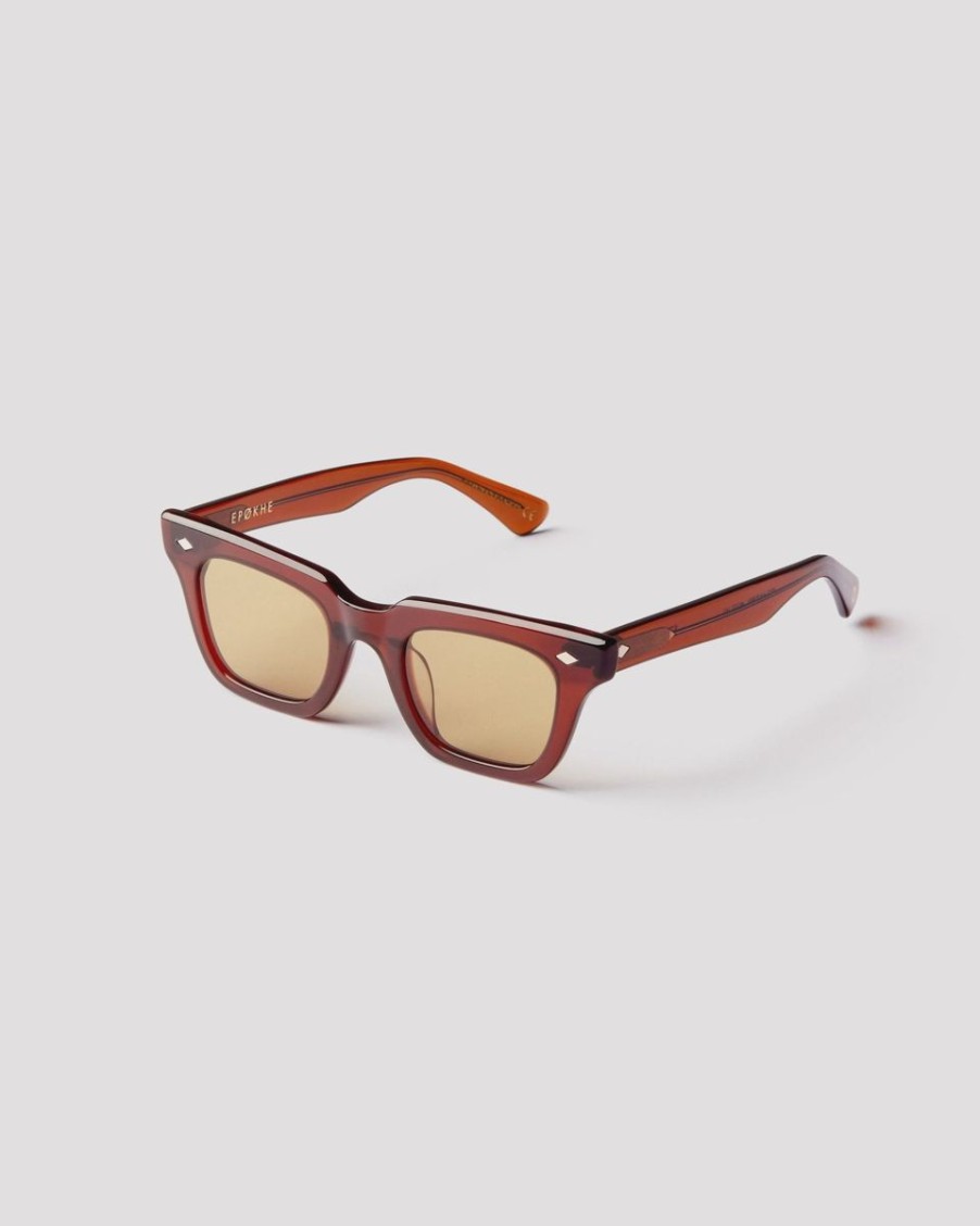 Women Epokhe Sunglasses | Epokhe Stereo Sunglasses- Maple Polished/Brown