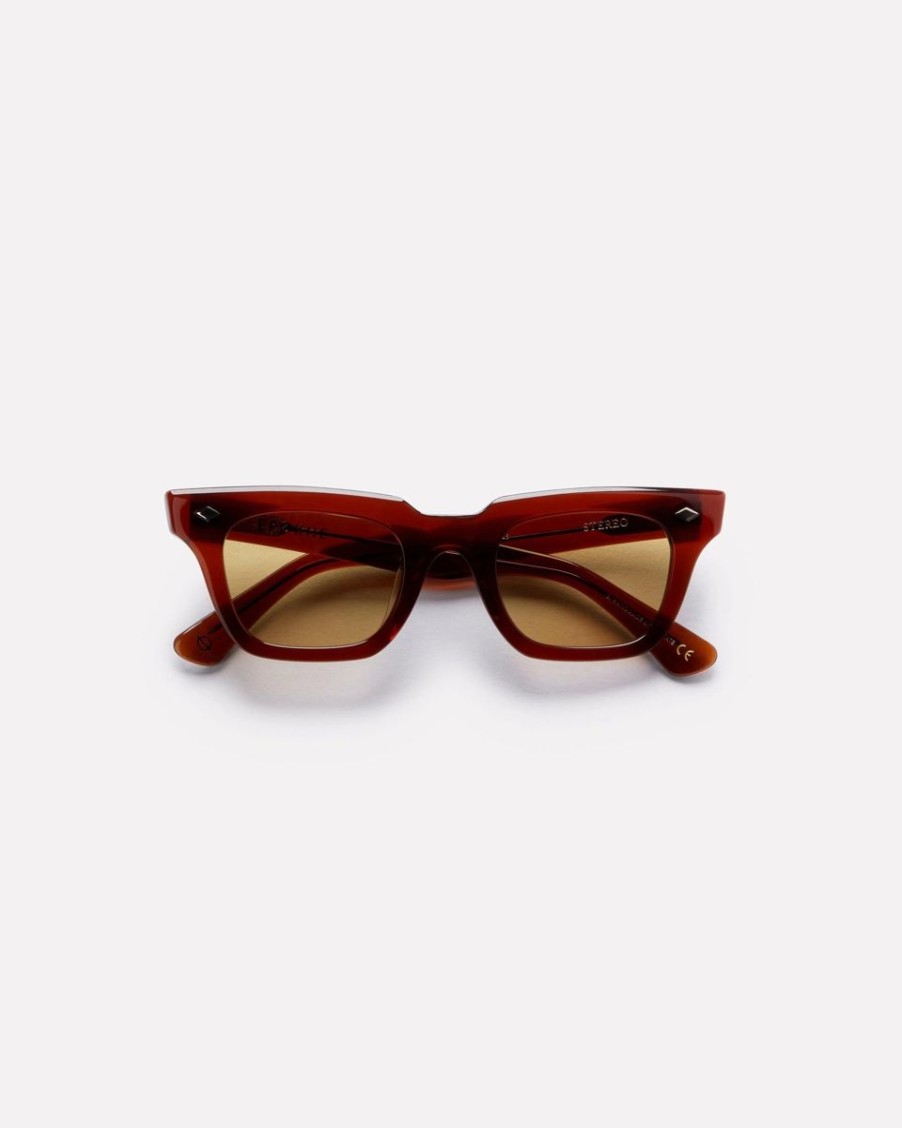 Women Epokhe Sunglasses | Epokhe Stereo Sunglasses- Maple Polished/Brown