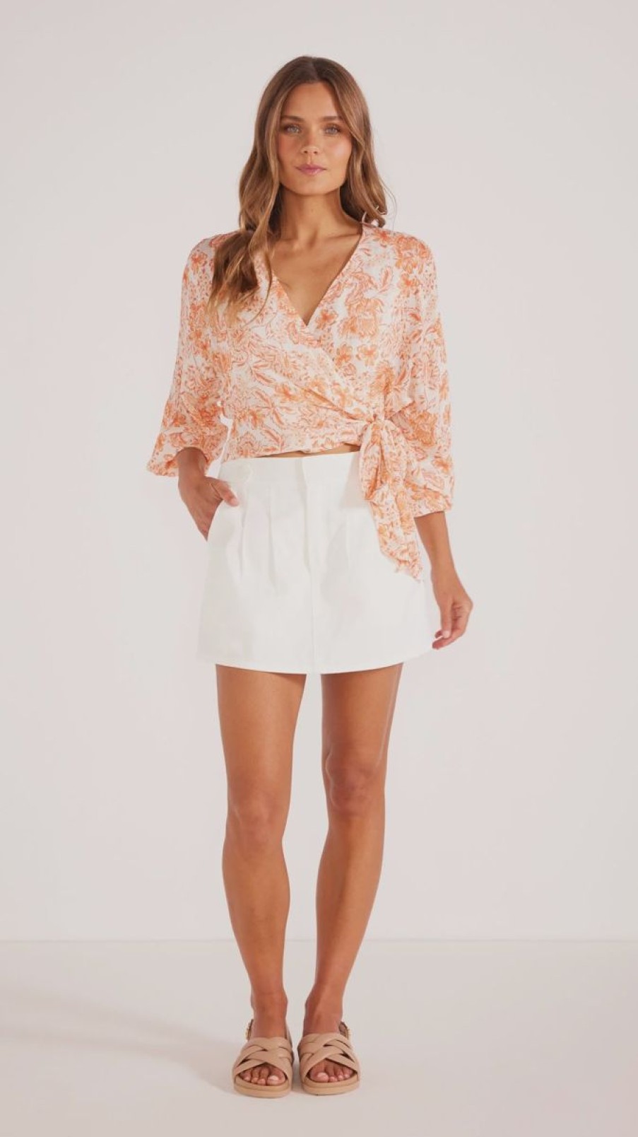 Women Mink Pink Skirts | Minkpink Roma Utility Skort-Ivory