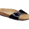 Footwear Birkenstock Madrid | Birkenstock Madrid Patent Black Birko Flor Regular