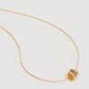 Women By Charlotte Jewellery | By Charlotte 18K Gold Vermeil One Breath At A Time Spinning Meditation Necklace