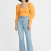 Women Levis Jeans | Ribcage Crop Bootcut Jeans-Jazz Away