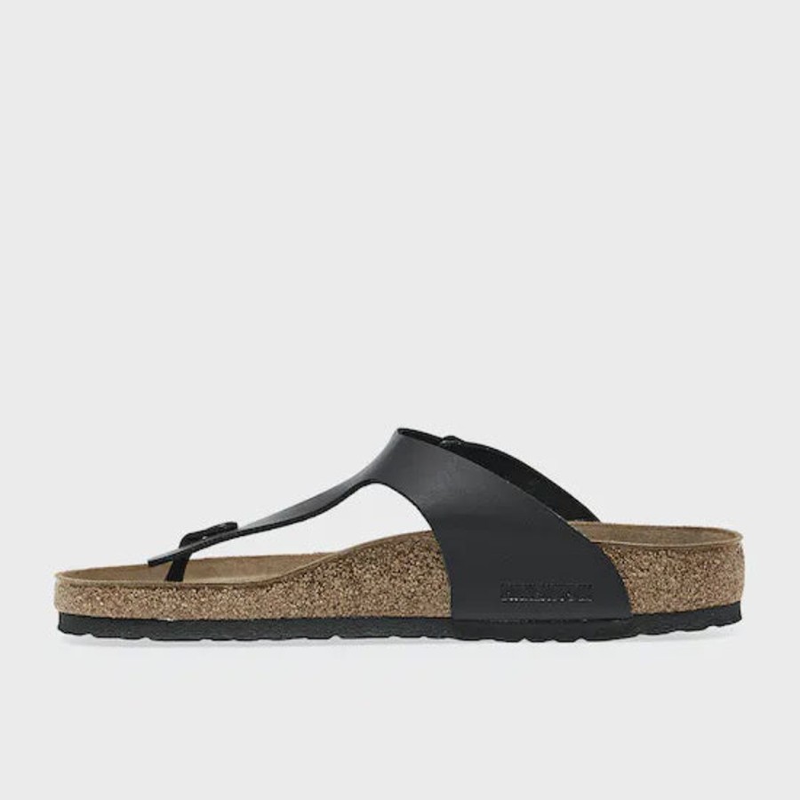 Footwear Birkenstock Gizeh | Birkenstock Gizeh Black Birko- Flor Narrow