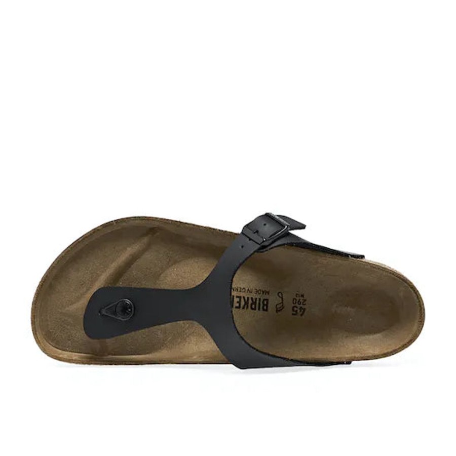 Footwear Birkenstock Gizeh | Birkenstock Gizeh Black Birko- Flor Narrow