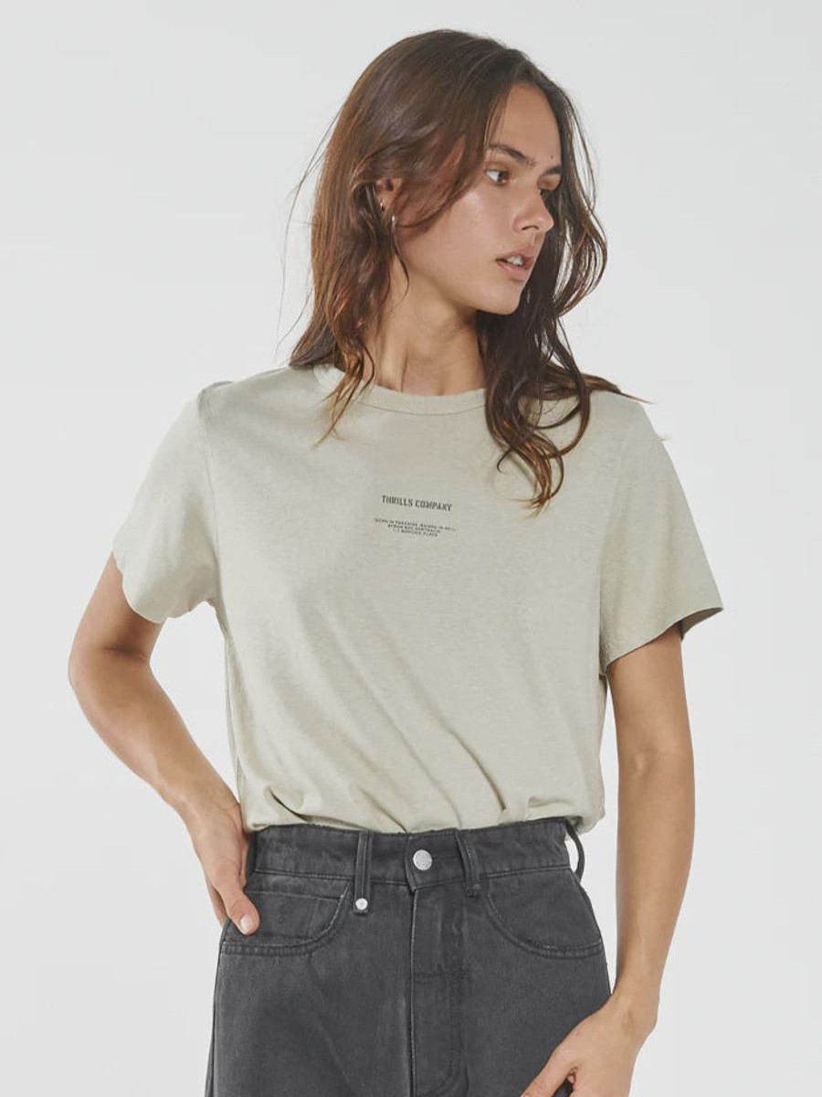 Women THRILLS Tees | Thrills Territory Hemp Relax Fit Tee-Overcast