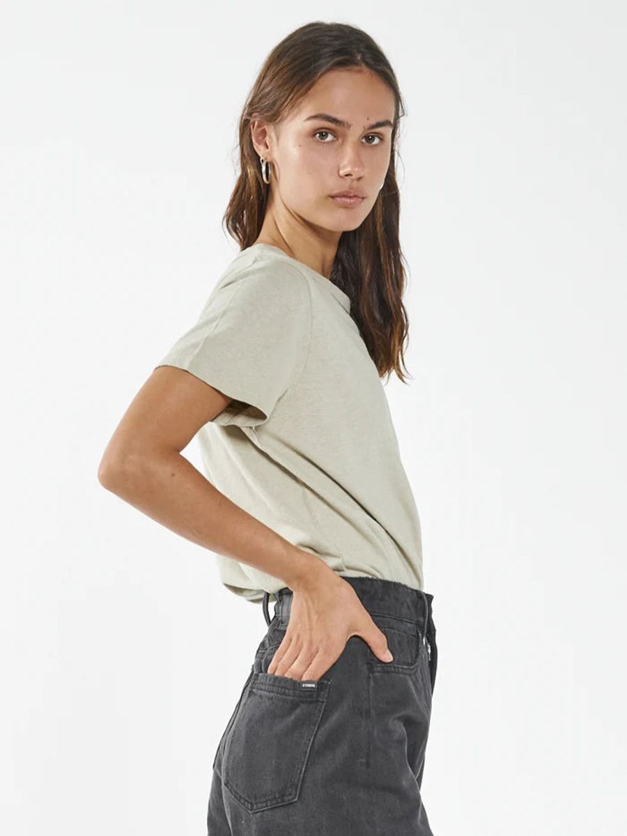 Women THRILLS Tees | Thrills Territory Hemp Relax Fit Tee-Overcast