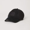 Men Afends Caps | Asta Hemp 6 Panel Cap-Black