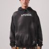 Men Afends Jumpers | Millions Recycled Pull On Hood-Worn Black