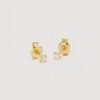 Women By Charlotte Jewellery | By Charlotte 18K Gold Vermeil Pure Light Stud Earrings-18K Gold Vermeil