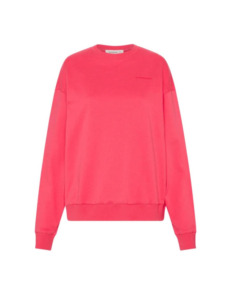 Women Jac+Mooki Jumpers | Jac + Mooki Essential Crew Sweatshirt-Rogue Red