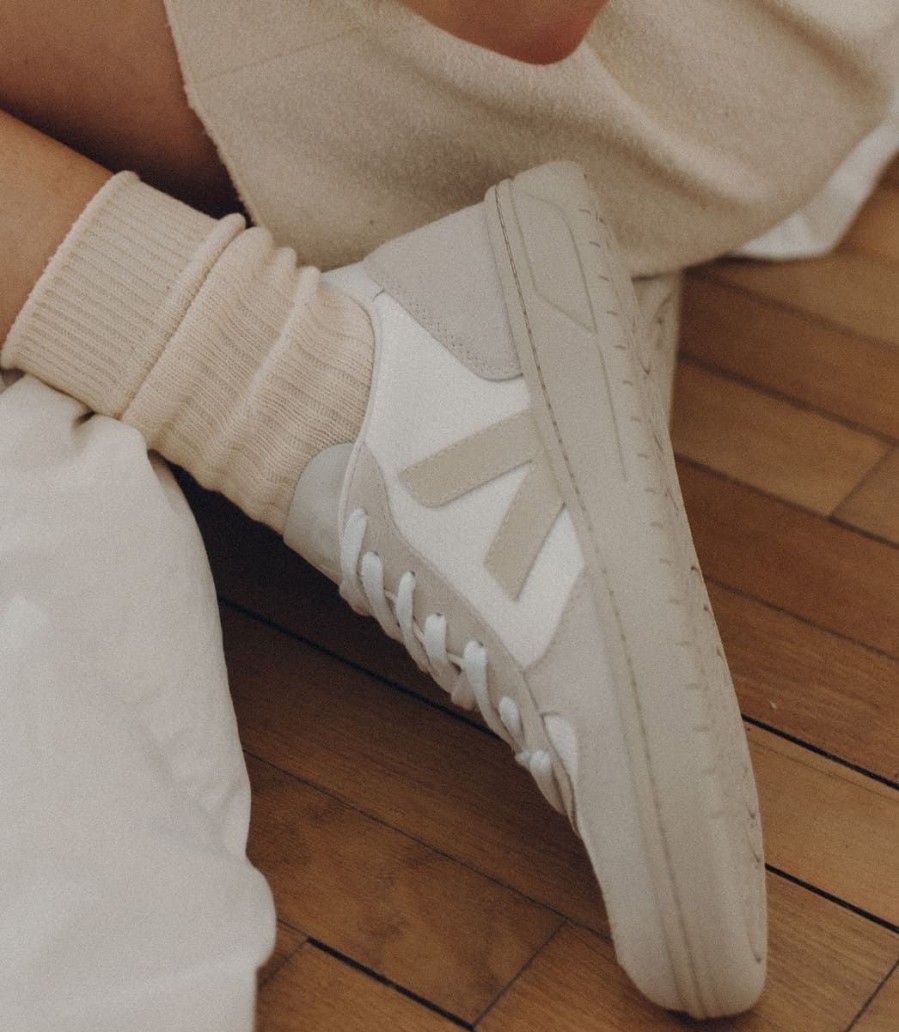 Footwear Veja | Veja V-10 B Mesh Sneaker-White Natural/Pierre