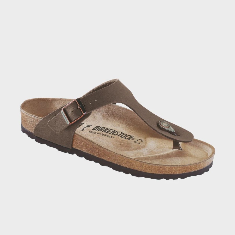 Footwear Birkenstock Gizeh | Birkenstock Gizeh Mocca Birkibuc Narrow