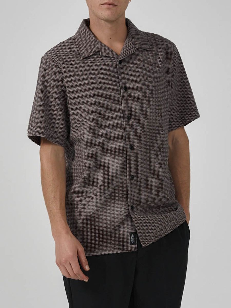 Men THRILLS Shirts | Paradise Code Bowling Shirt-Black